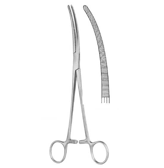Nopa Sarot Artery Forceps Curved 24cm image 0